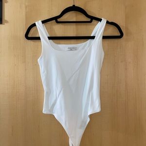 Aritzia white tank bodysuit (Babaton brand)